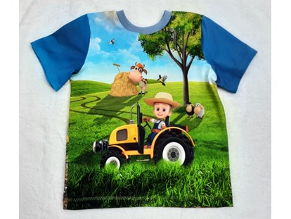 regionale Unternehmen - digitale Lieferung: Telefongespräch - T-Shirt für kleine Farmer! - wollsocken&kindermode