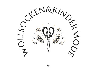 regionale Unternehmen - überwiegend selbstgemachte Produkte - Ahrensbök - Logo - wollsocken&kindermode