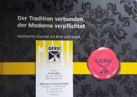 onlinemarketing: GERU - Der Tradition verbunden, der Moderne verpflichtet - Geru