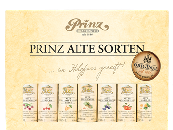 Alpenbrenner Kleine Auswahl unserer Produkte Alte Sorten aus der Brennerei Prinz