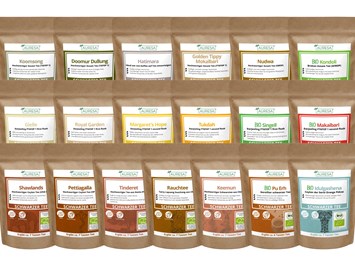 Auresa Kleine Auswahl unserer Produkte Tee-Probiersets